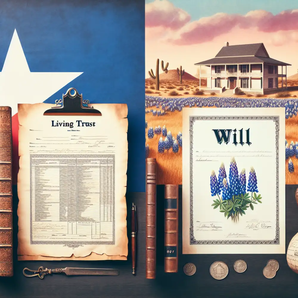 living trust vs will in texas