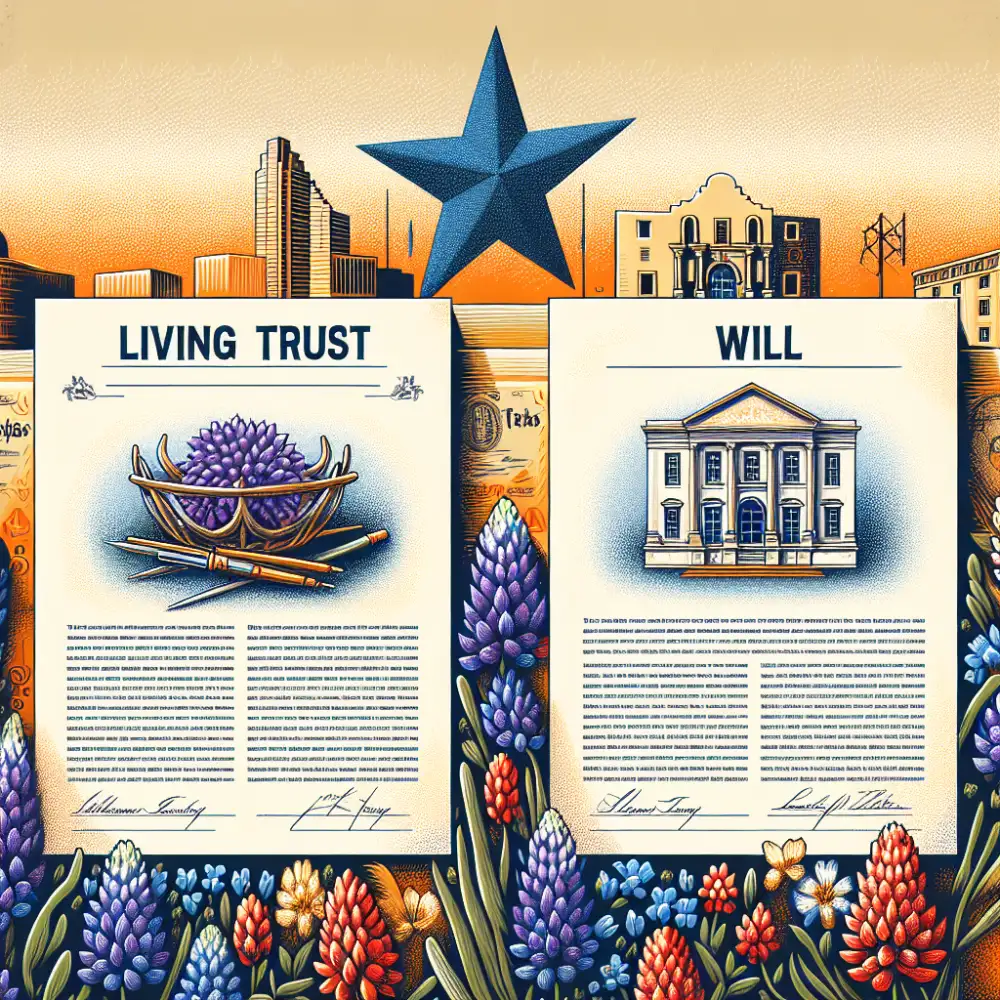 living trust vs will in texas