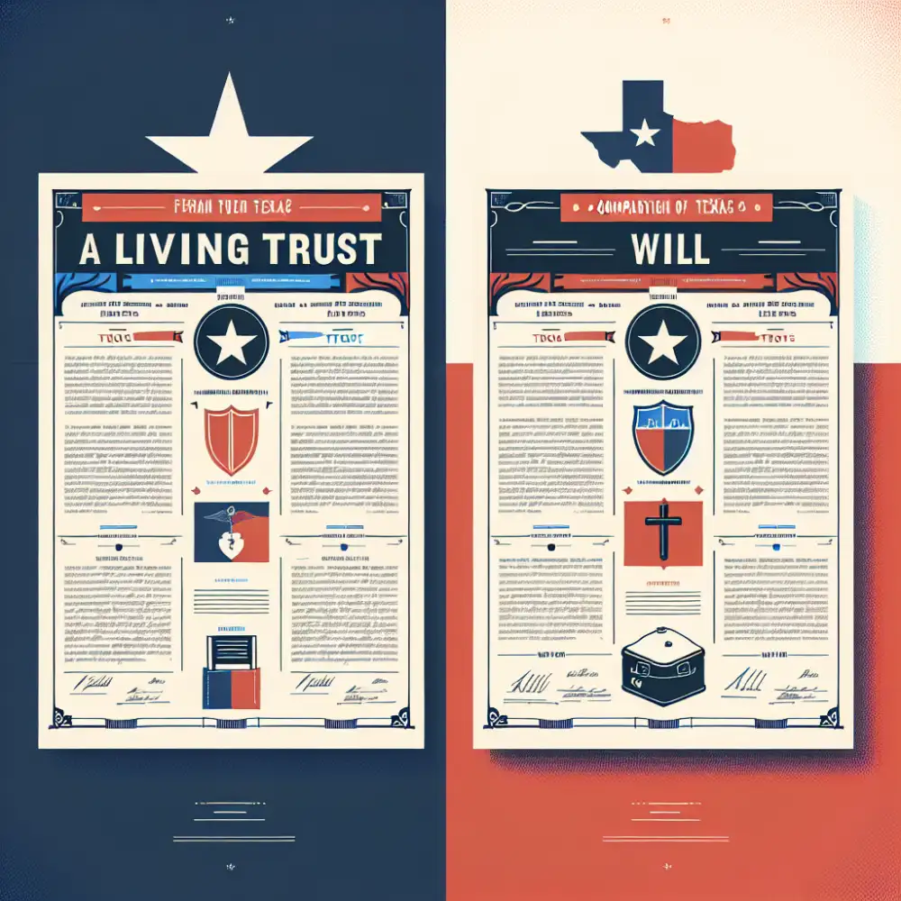 living trust vs will in texas