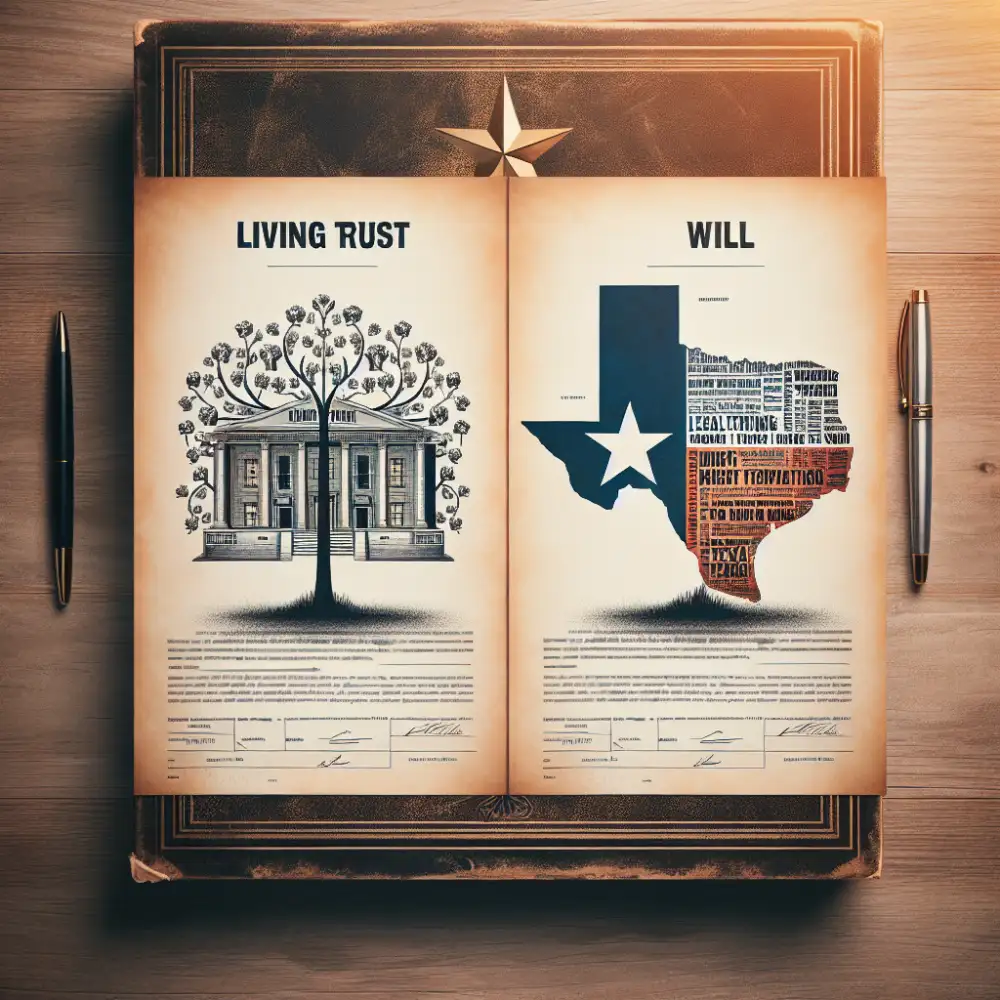 living trust vs will in texas