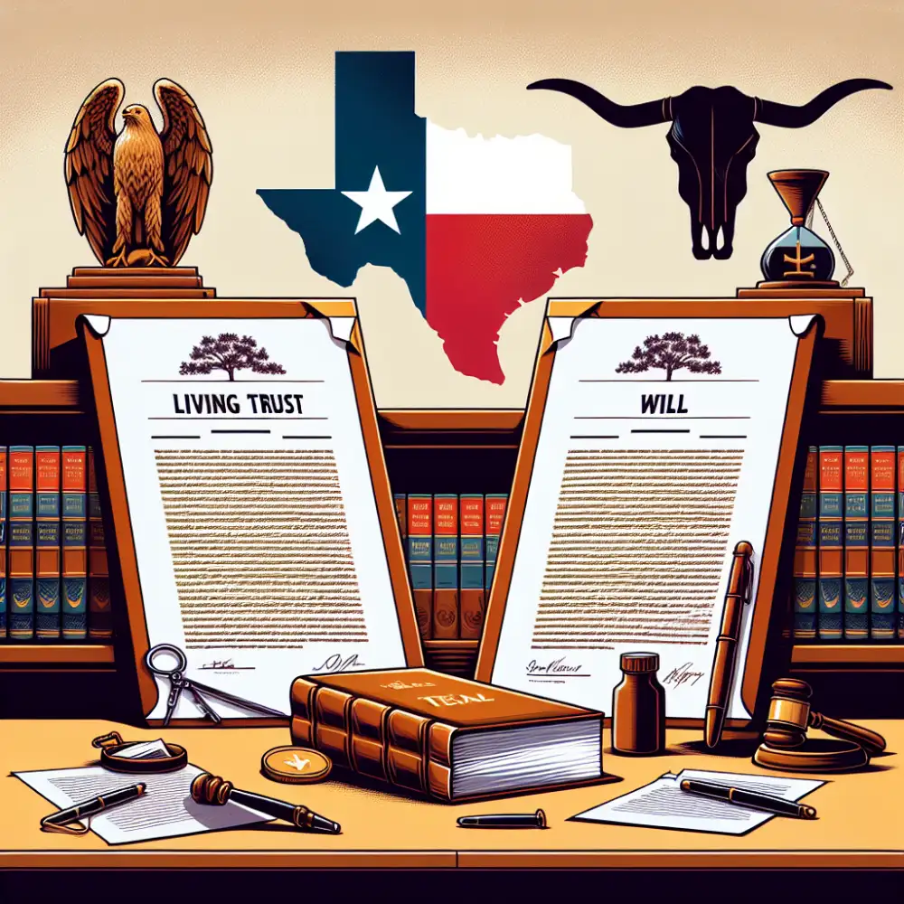 living trust vs will in texas